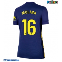 Camisa de Futebol Atletico Madrid Nahuel Molina #16 Equipamento Secundário Mulheres 2025-26 Manga Curta